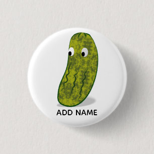 Badge Rond 2,50 Cm Dessin de cornichon de dessin animé mignon