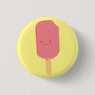 Badge Rond 2,50 Cm Dessin de dessin de Popsicle de fraises