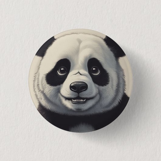 Badge Rond 2,50 Cm Dessin de Panda (Devant)