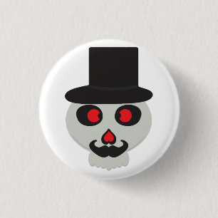 Badge Rond 2,50 Cm dessin mignon de m crâne