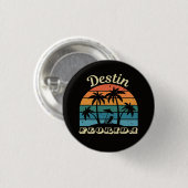 Badge Rond 2,50 Cm Destin Floride (Devant & derrière)