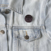 Badge Rond 2,50 Cm Destruction de point de polka (En situation)