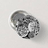 Badge Rond 2,50 Cm Détection de métal cadeau, pièce martelée (Devant & derrière)