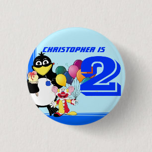 Badge Rond 2,50 Cm Deuxième anniversaire