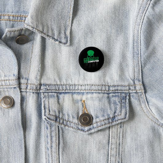 Badge Rond 2,50 Cm Développeur Sysadmin Engineer Hacker Code d'admini (En situation)