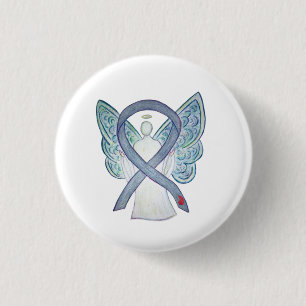 Badge Rond 2,50 Cm Diabetes Awareness Ribbon NIDDM Custom Pins