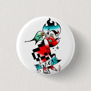 Badge Rond 2,50 Cm diable de lil