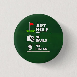 Badge Rond 2,50 Cm Dicton drôle de golf Retraite de golf