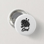 Badge Rond 2,50 Cm Dieu de Dart (Devant & derrière)