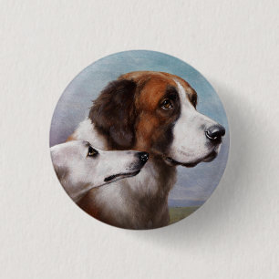 Badge Rond 2,50 Cm Dignité et grâce par Carl Reichert vintage
