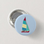 Badge Rond 2,50 Cm Dinghy vintage 1 (Devant & derrière)