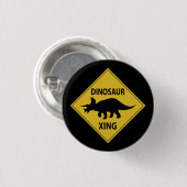 Badge Rond 2,50 Cm Dinosaur Xing (Devant & derrière)