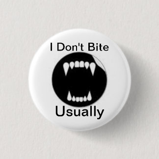 Badge Rond 2,50 Cm Dire drôle de vampire