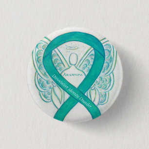 Badge Rond 2,50 Cm Dissociation Identité Trouble Sensibilisation Ange