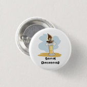 Badge Rond 2,50 Cm Distances sociales (Devant & derrière)