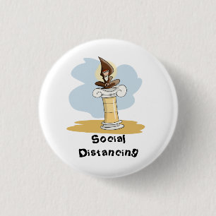 Badge Rond 2,50 Cm Distances sociales