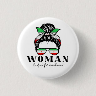 Badge Rond 2,50 Cm Dites Son Nom Masha Amini Women Life Freedom Suppo