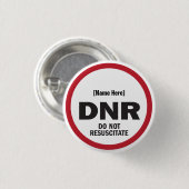 Badge Rond 2,50 Cm DNR ne réutilise pas (Devant & derrière)