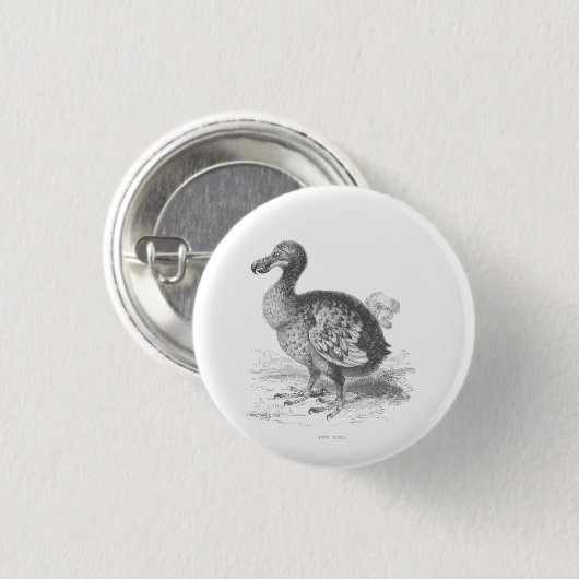Badge Rond 2,50 Cm Dodo Bird (Devant & derrière)