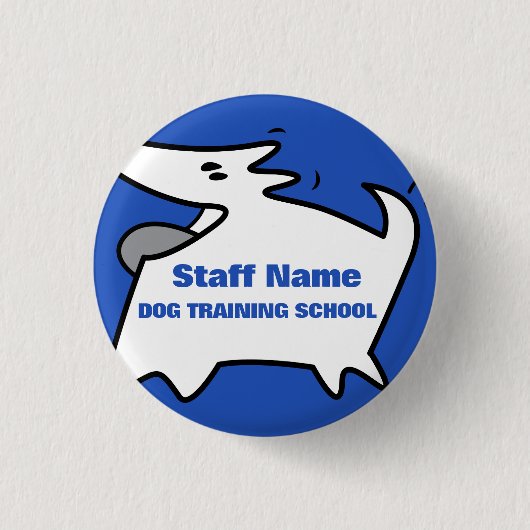 Badge Rond 2,50 Cm Dog Training School (Devant)
