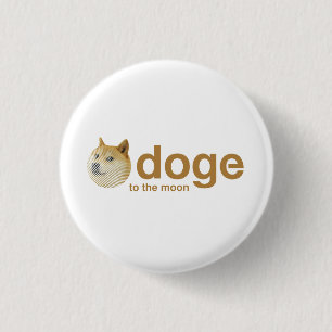 Badge Rond 2,50 Cm doge, pièce, pièce de doge, dogecoin