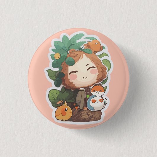 BADGE ROND 2,50 CM DOLL COUPÉE (Devant)
