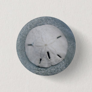 Badge Rond 2,50 Cm Dollar de sable sur la plage Île de Sanibel, Flo