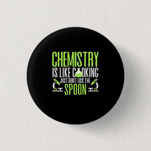 Badge Rond 2,50 Cm Don de scientifique La chimie est comme la Cuisi