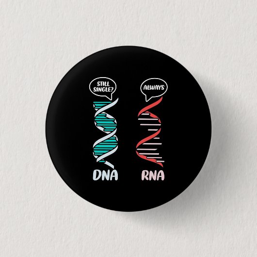 Badge Rond 2,50 Cm Don de scientifique | Rna enseignant en biologie (Devant)