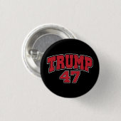 Badge Rond 2,50 Cm Donald Trump 47 (Devant & derrière)