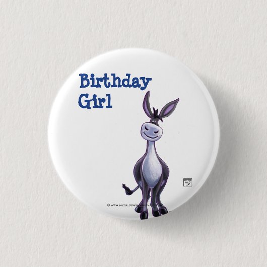Badge Rond 2,50 Cm Donkey Party Centre (Devant)