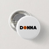 Badge Rond 2,50 Cm Donna Basketball (Devant & derrière)
