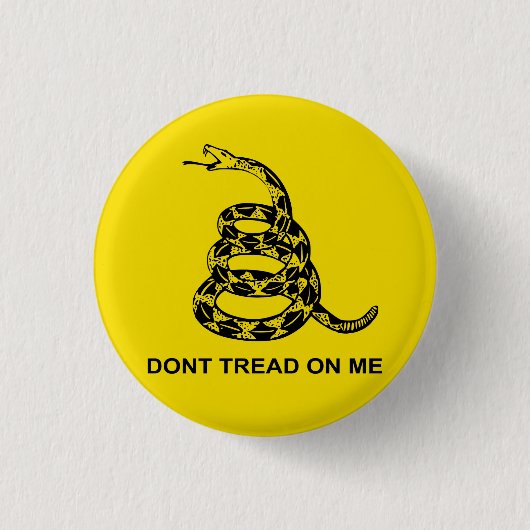 Badge Rond 2,50 Cm Don't Tread On Me (Devant)