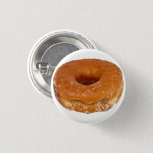 Badge Rond 2,50 Cm Donut glacé (Devant & derrière)