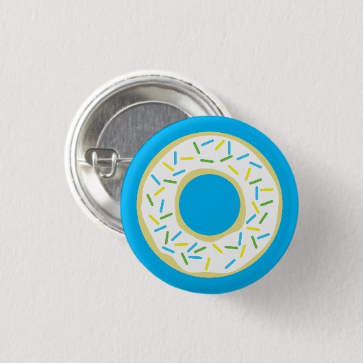 Badge Rond 2,50 Cm Donut Kid's Birthday Party (Devant & derrière)