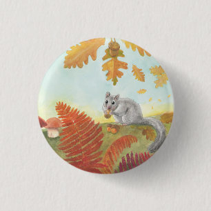 Badge Rond 2,50 Cm Dortoir européen de graisses (Glis glis) dans la n
