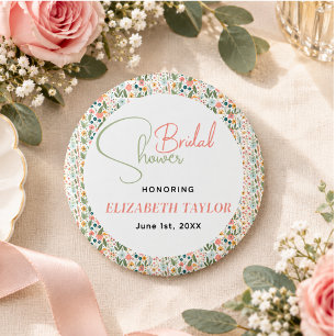 Badge Rond 2,50 Cm Douce Fête de Mariage Rétro Fleur