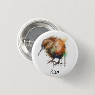 Badge Rond 2,50 Cm Douce Kiwi, personnalisé