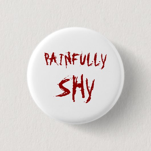 Badge Rond 2,50 Cm Doucement timide (Devant)