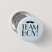 Badge Rond 2,50 Cm Douche de Garçon-Bébé d'équipe (Devant & derrière)