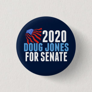 Badge Rond 2,50 Cm Doug Jones pour le Sénat