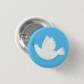 Badge Rond 2,50 Cm Dove with olive branch (Devant & derrière)