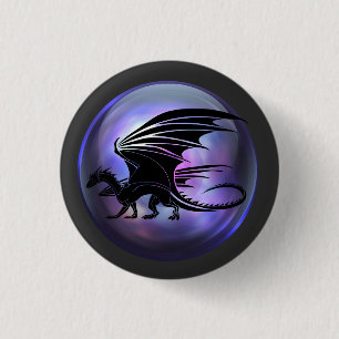Badge Rond 2,50 Cm Dragon