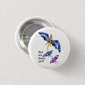 Badge Rond 2,50 Cm Dragon avec deux enfants (Devant & derrière)