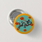 Badge Rond 2,50 Cm Dragon chinois (Devant & derrière)