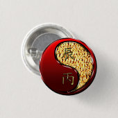 Badge Rond 2,50 Cm Dragon de Feu (Devant & derrière)