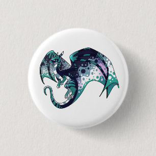 Badge Rond 2,50 Cm Dragon de la Fierté AroAce