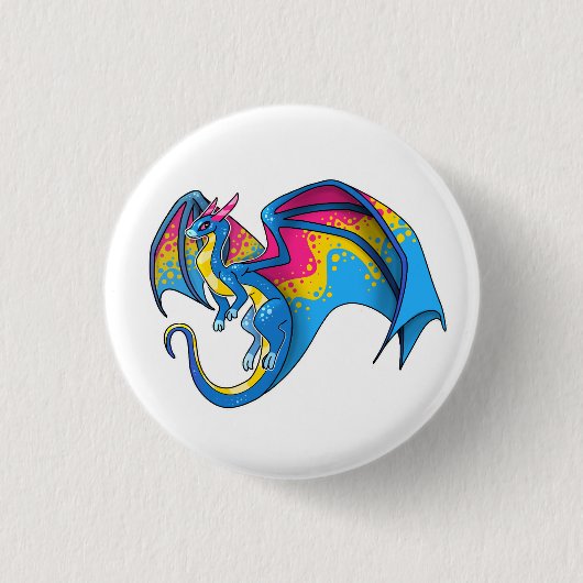 Badge Rond 2,50 Cm Dragon de la Pan Pride (Devant)
