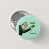 Badge Rond 2,50 Cm Dragon et singe (Devant & derrière)