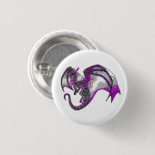 Badge Rond 2,50 Cm Dragon Gris Ace Pride (Devant & derrière)